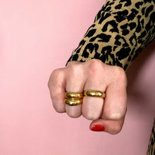 Load image into Gallery viewer, XL Contour Ring Gold Plated
