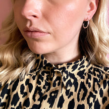 Load image into Gallery viewer, Tapered Hoops Sterling Silver