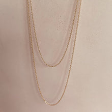 Load image into Gallery viewer, Rope Layering Necklace - 9ct Gold