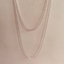 Load image into Gallery viewer, Rope Layering Necklace - Sterling Silver