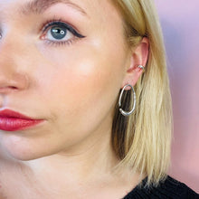 Load image into Gallery viewer, Connected Duo Ear Cuff - Recycled 9ct Gold & Sterling Silver