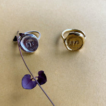 Load image into Gallery viewer, Hestia Ancient Coin Elephant Ring Brass