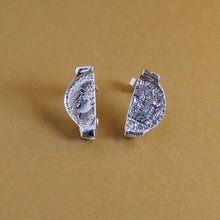 Load image into Gallery viewer, Fragments Ancient Coin Earrings Silver