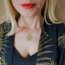 Load image into Gallery viewer, Sun Face Medallion Necklace