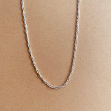 Load image into Gallery viewer, Rope Layering Necklace - Sterling Silver