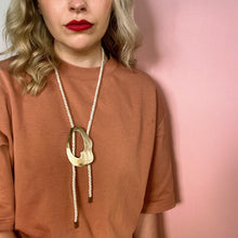 Load image into Gallery viewer, Watery Island Cord Necklace
