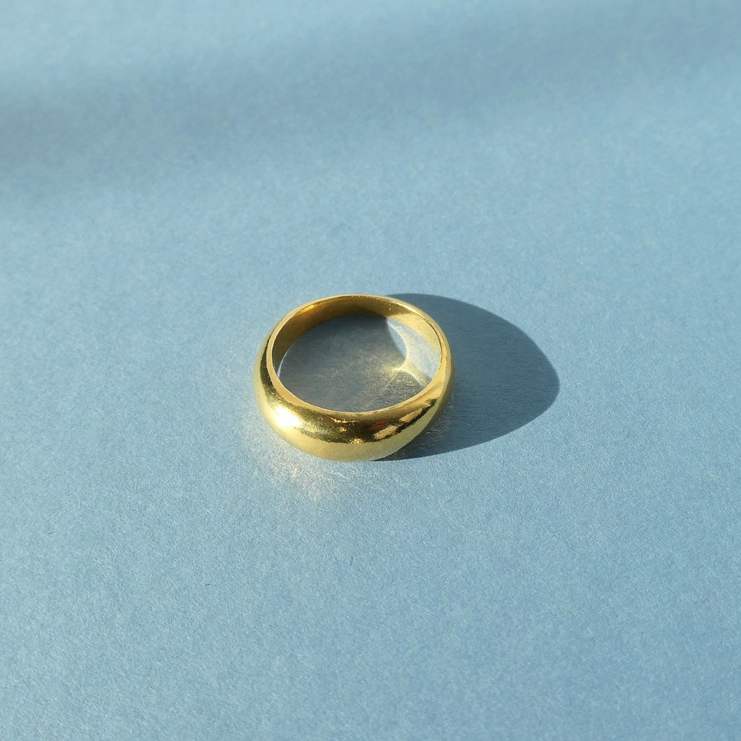 XL Contour Ring Gold Plated