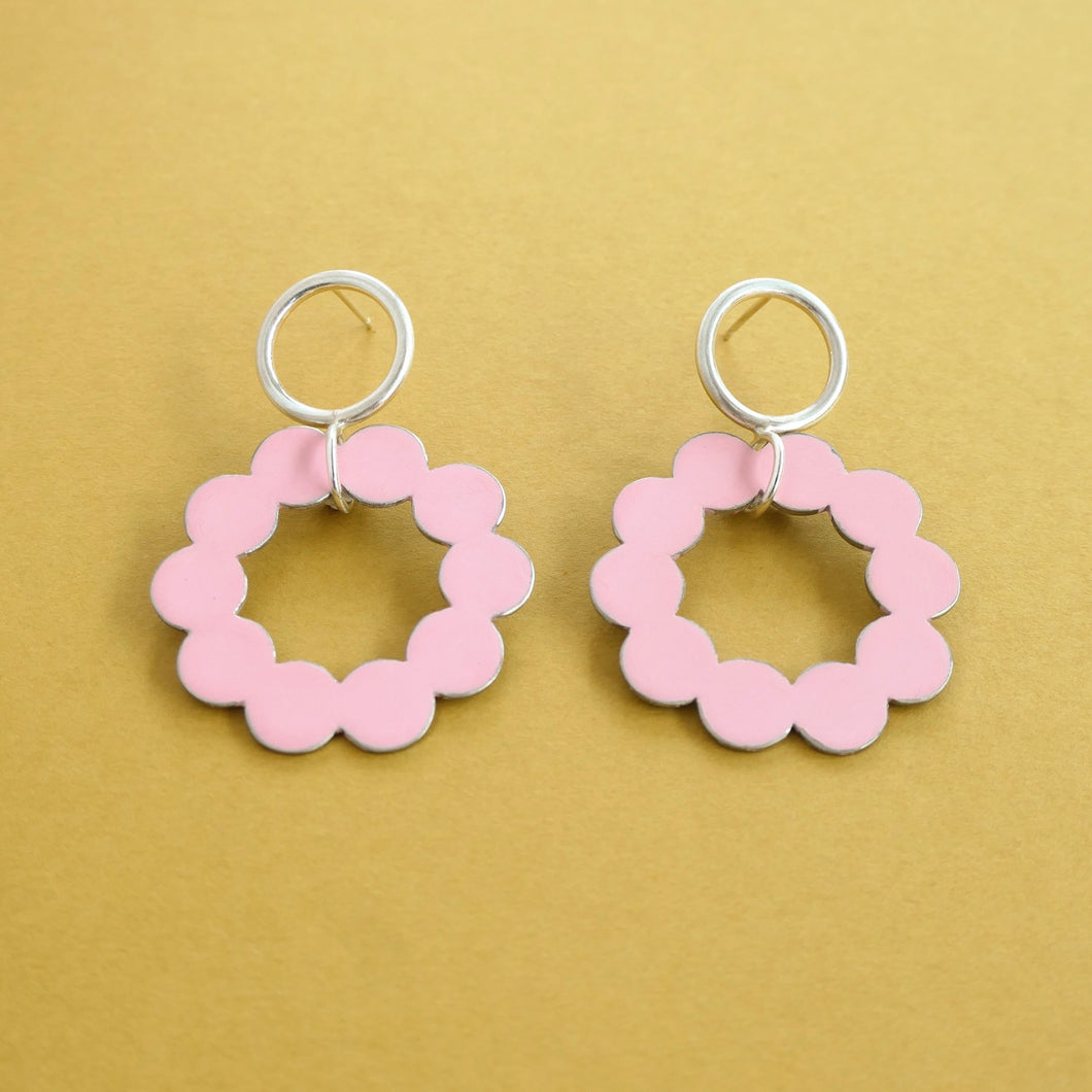 Cluster Buoy Earrings - Soft Pink