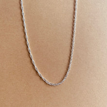 Load image into Gallery viewer, Rope Layering Necklace - Sterling Silver
