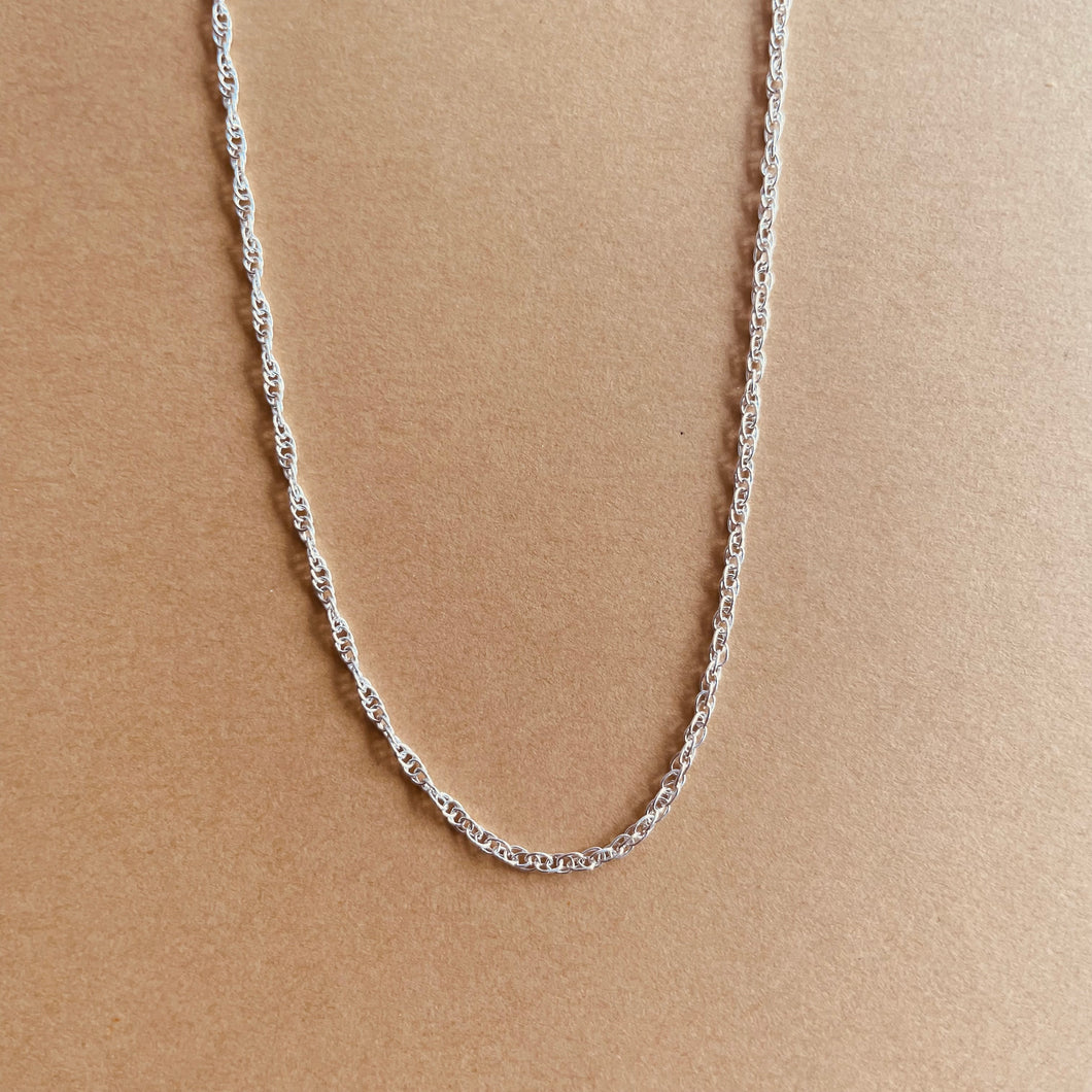Rope Layering Necklace - Sterling Silver