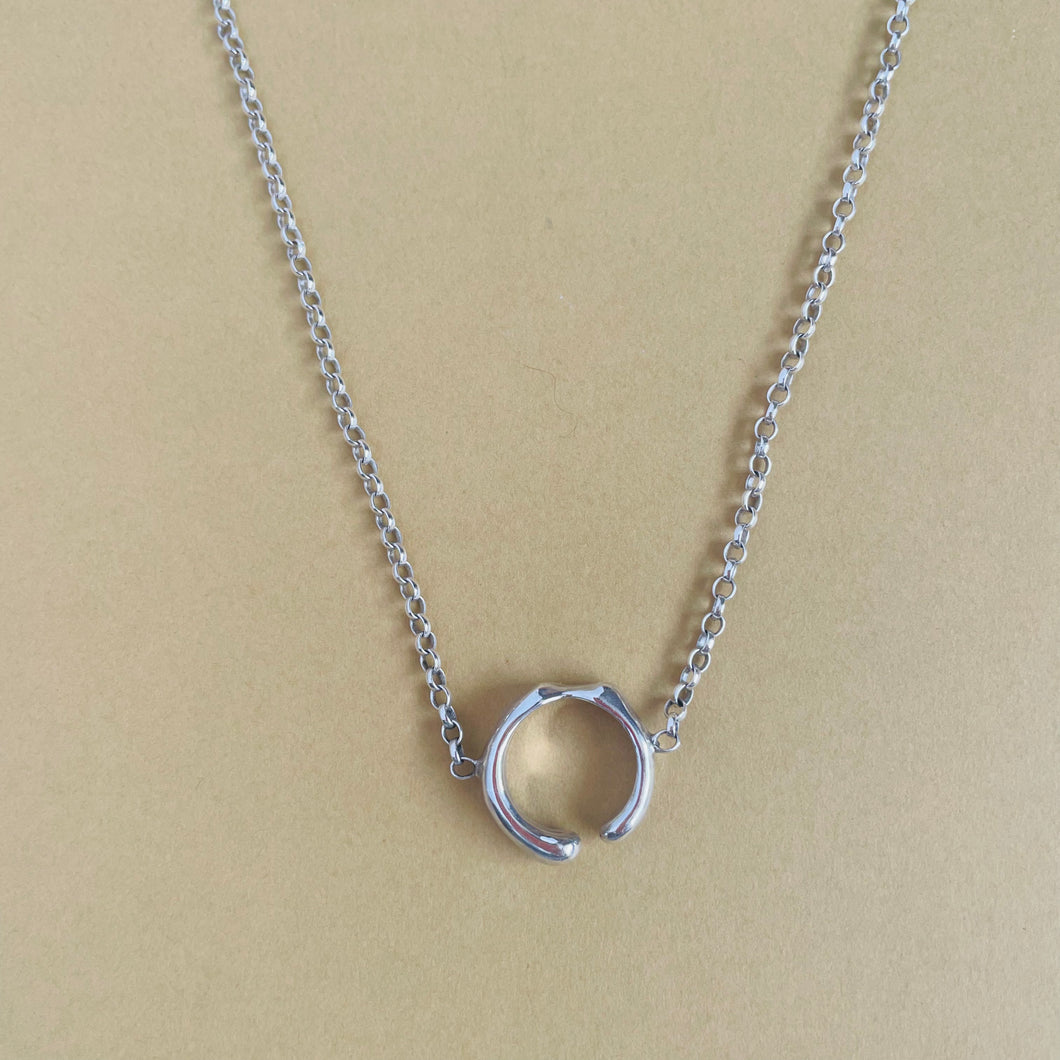Oxbow Necklace - Silver